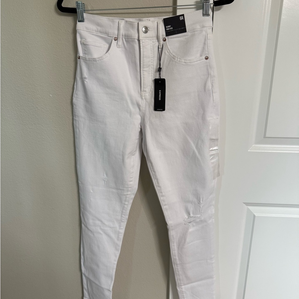 Express Women's White Skinny Jeans